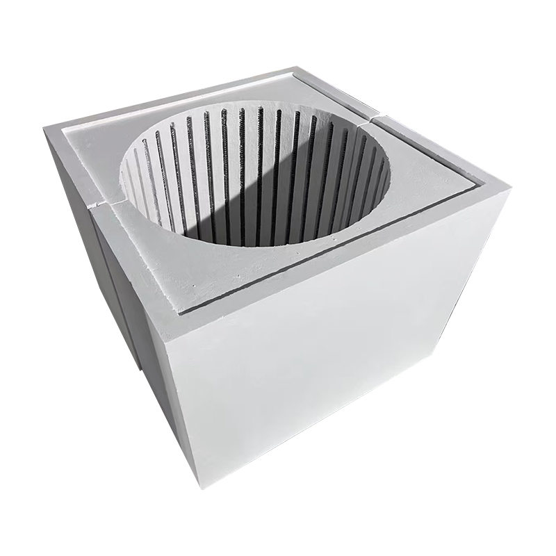 電気抵抗炉用セラミックファイバー加熱モジュールブロック