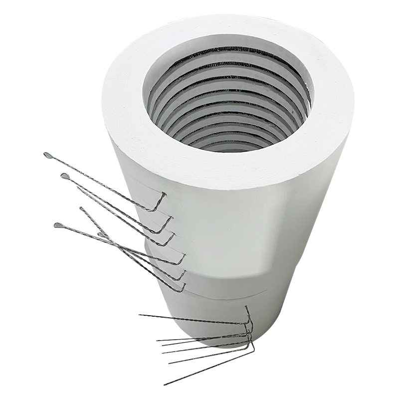 電気抵抗炉用セラミックファイバー加熱モジュールブロック